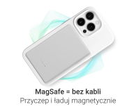 Silver Monkey Powerbank Smart 5000 mAh MagSafe UltraSlim 3w1 Srebrny - 1361041 - zdjęcie 5